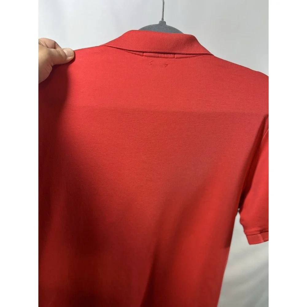 Polo Ralph Lauren Custom Sim Fit Soft Cotton Polo Shirt‎ M Coral Red Preppy Golf
